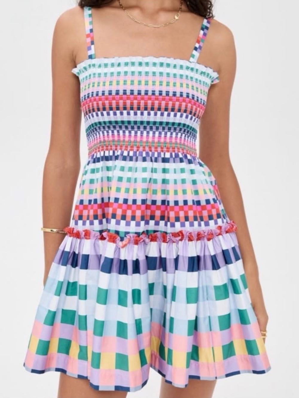 Hill House Seraphina Mini in Multicolor Gingham - Picture 2 of 12